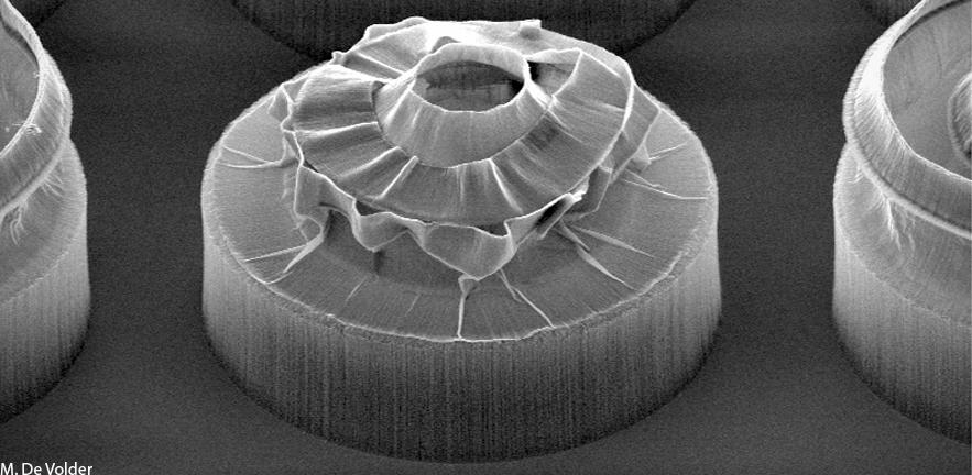 Carbon Nanotube Structure Made by Iterated CNT Growth and Capillary Collapse